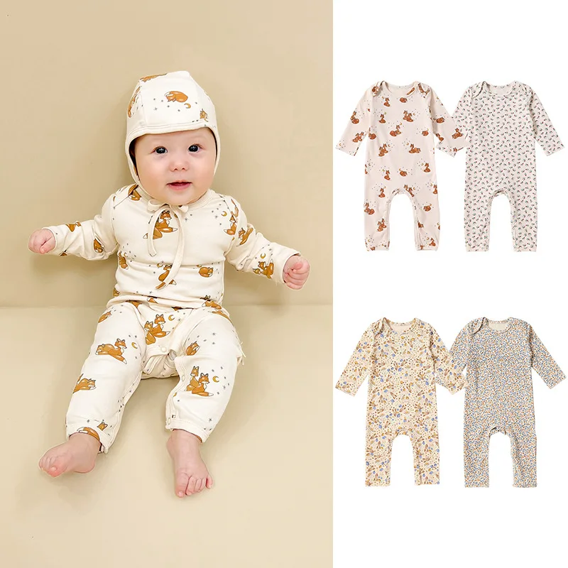 Jenny&Dave Autumn new baby long sleeved jumpsuit baby floral pullover cotton baby boys and girls crawling suit
Jenny&Dave Autumn new baby long sleeved jumpsuit baby floral pullover cotton baby boys and girls crawling suit