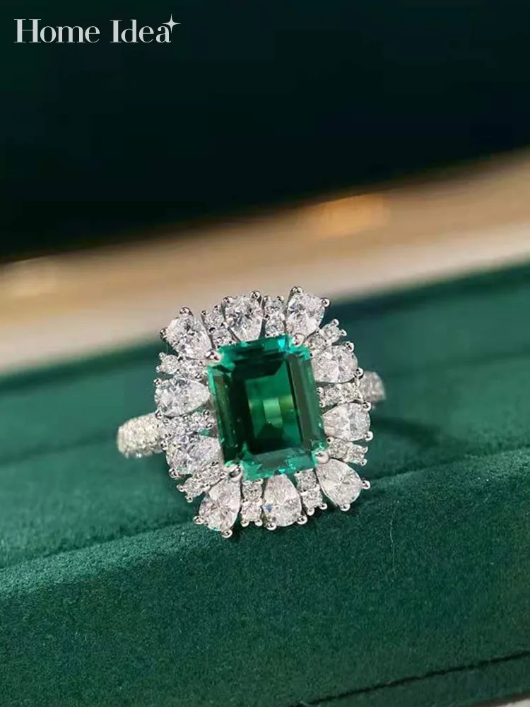 Luxury Vintage Square Emerald Ring Women Party Banquet Jewelry Gold-Plated 925 Silver Elegant Ring
Luxury Vintage Square Emerald Ring Women Party Banquet Jewelry Gold-Plated 925 Silver Elegant Ring