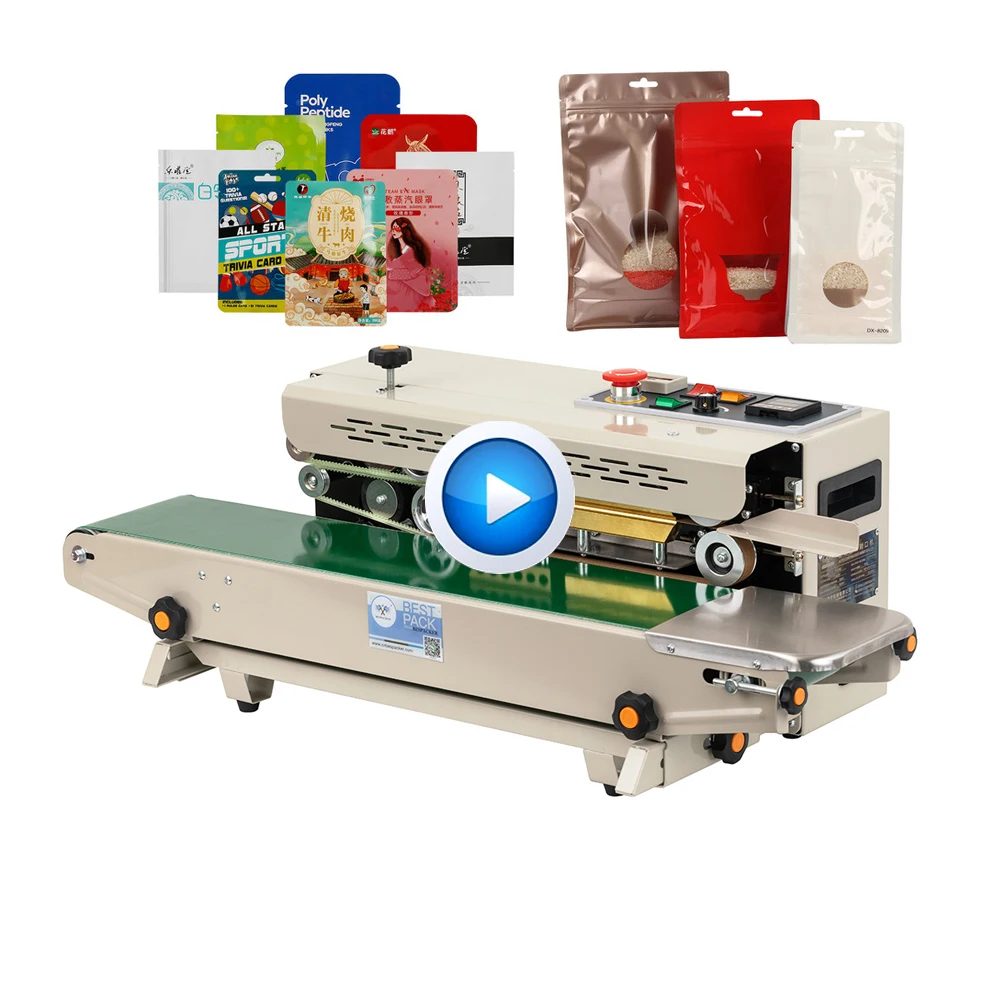 Bespacker FR-900W Automatic continuous plastic bag heat sealer sealing machine for aluminum foil plastic bag
Bespacker FR-900W Automatic continuous plastic bag heat sealer sealing machine for aluminum foil plastic bag