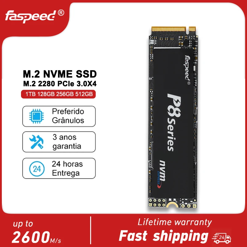 

SSD 1TB Faspeed M2 NVME Solid State Drive 128GB 256GB 512GB HDD M 2 2280 PCIe Internal Hard Disk 2TB 1 TB For Desktop Laptop PC