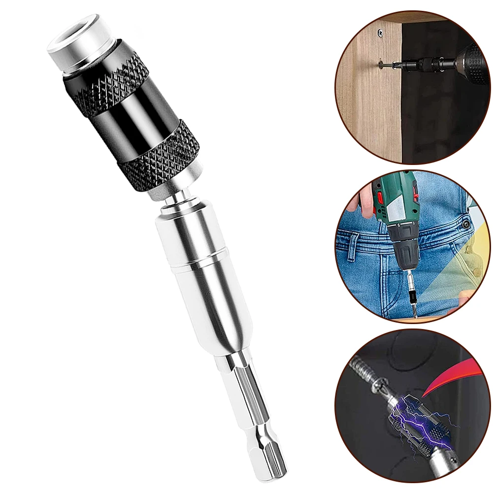 1pcs Magnetic Swiveling Bit Tip Holder Easily Attach And Release Drill Bits 20° Rotation Mode Adjustable Magnetic Screw Drill
1pcs Magnetic Swiveling Bit Tip Holder Easily Attach And Release Drill Bits 20° Rotation Mode Adjustable Magnetic Screw Drill