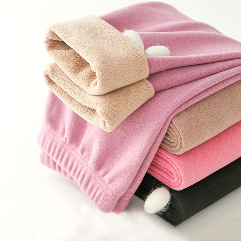 Women's Thickened Lamb Fleece Warm Pants Bottom Autumn Winter Plush Elastic Leggings Velvet Slim Solid Color High Waist Pants
Women's Thickened Lamb Fleece Warm Pants Bottom Autumn Winter Plush Elastic Leggings Velvet Slim Solid Color High Waist Pants