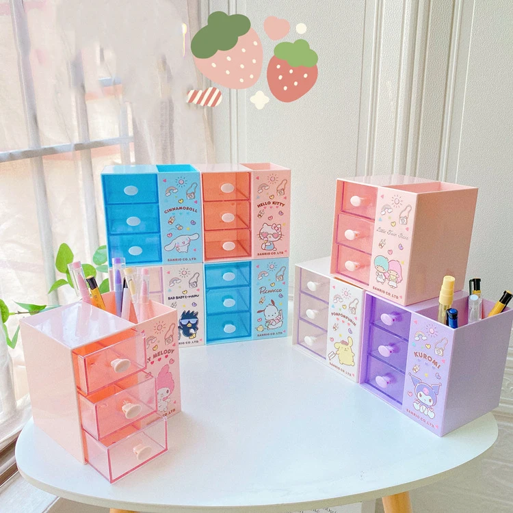 Sanrio Hellokitty Mymelody Kuromi Cinnamoroll BadBadtz-maru Purin Pen Holder Desktop Stationery Makeup Brush Jewelry Storage Box
Sanrio Hellokitty Mymelody Kuromi Cinnamoroll BadBadtz-maru Purin Pen Holder Desktop Stationery Makeup Brush Jewelry Storage Box