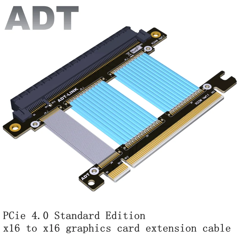 Graphics card extension cable PCI-E 4.0 x16 shielded stable high-speed wire compatible with 3M pcie 16x
Graphics card extension cable PCI-E 4.0 x16 shielded stable high-speed wire compatible with 3M pcie 16x