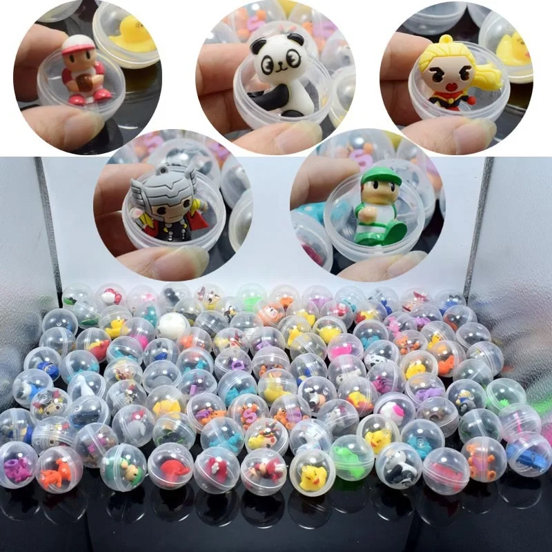 

10PCS Novelty Relaxing Funny Toy Mixed Surprise Egg Capsule Egg Ball Model Puppets Toys Kids Children Gift Random Delivery