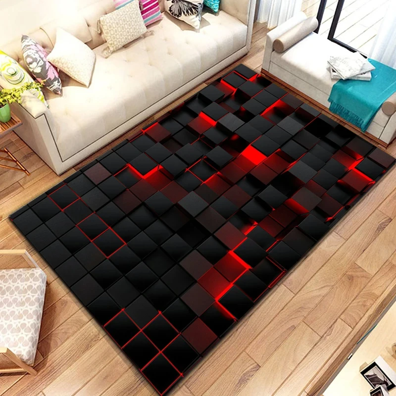 

3d DropSum Pattern Area Rug for Living Room Bathroom Non-slip Geometric Carpet Creative Doormat Bedroom Floor Mat Home Decor