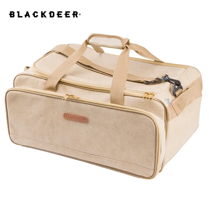 

Camping Travel Portable Separated Storage Bags Carry On Luggage Brown Bags Cookware Tote Large Weekend Camping Storage bag