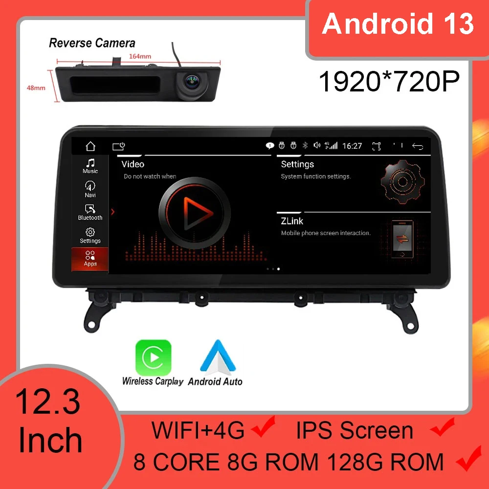 12.3 Inch 1920*720P Android 13 For BMW X3 F25 X4 F26 2011-2017 Car radio multimedia Player Navigation GPS Stereo auto 4G BT
12.3 Inch 1920*720P Android 13 For BMW X3 F25 X4 F26 2011-2017 Car radio multimedia Player Navigation GPS Stereo auto 4G BT
