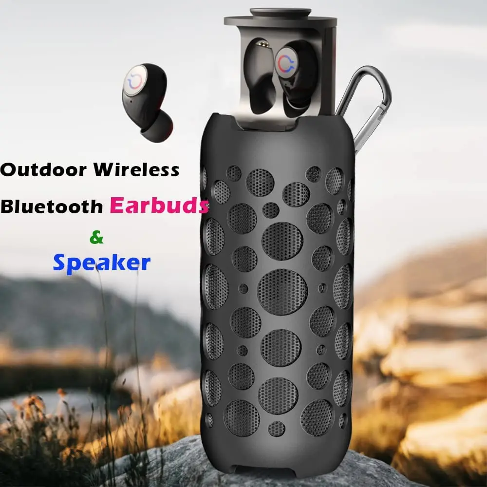 Fouetoway Wireless Earbuds with Bluetooth Speakers (2 in 1), Portable Outdoor Small Speakers Deep Bass, Mini Wireless Earphone w
Fouetoway Wireless Earbuds with Bluetooth Speakers (2 in 1), Portable Outdoor Small Speakers Deep Bass, Mini Wireless Earphone w