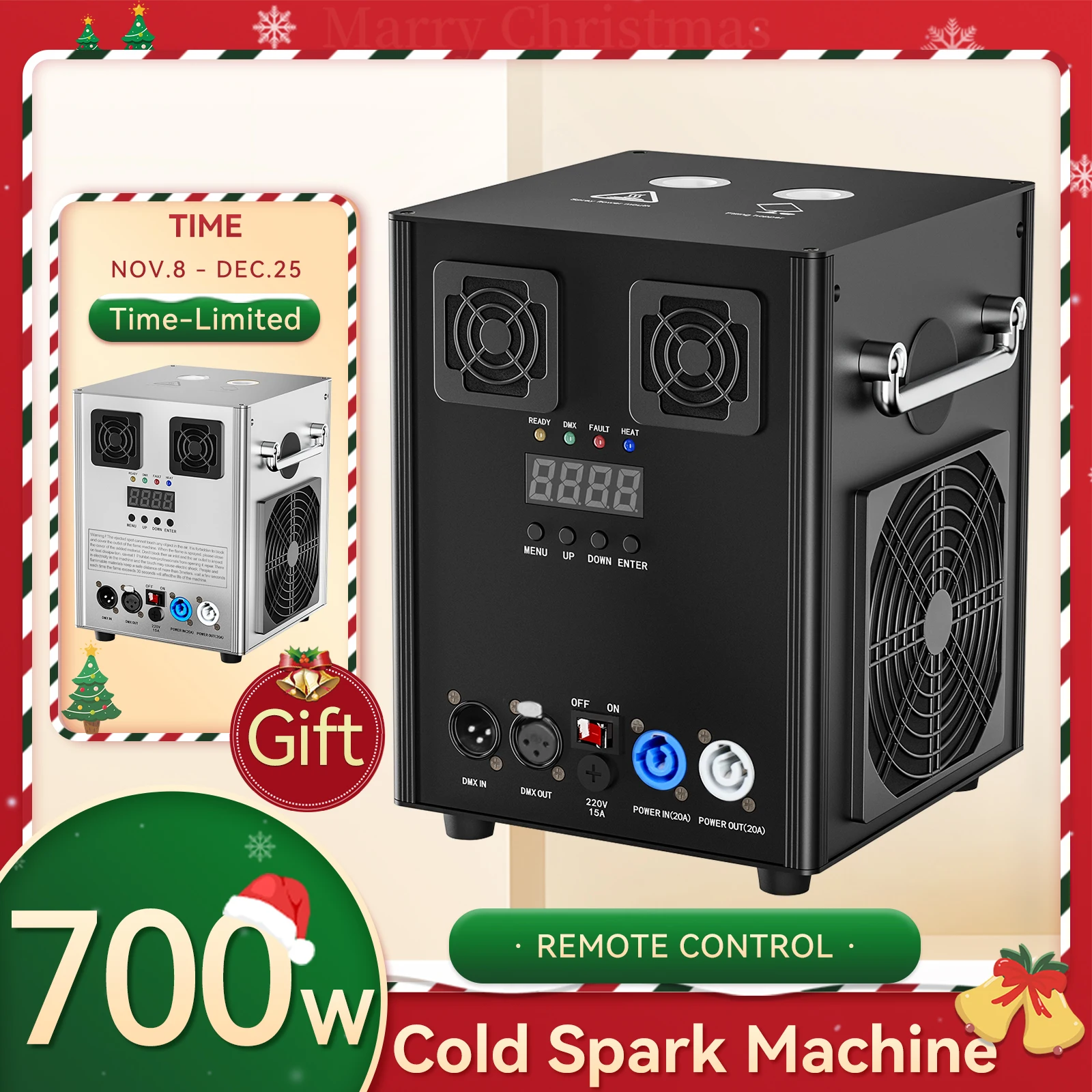 530W Cold Spark Machine Special Effect DMX Control Showing Machine Wedding Show Complimentary 530W Silvery Cold Spark Machine
530W Cold Spark Machine Special Effect DMX Control Showing Machine Wedding Show Complimentary 530W Silvery Cold Spark Machine