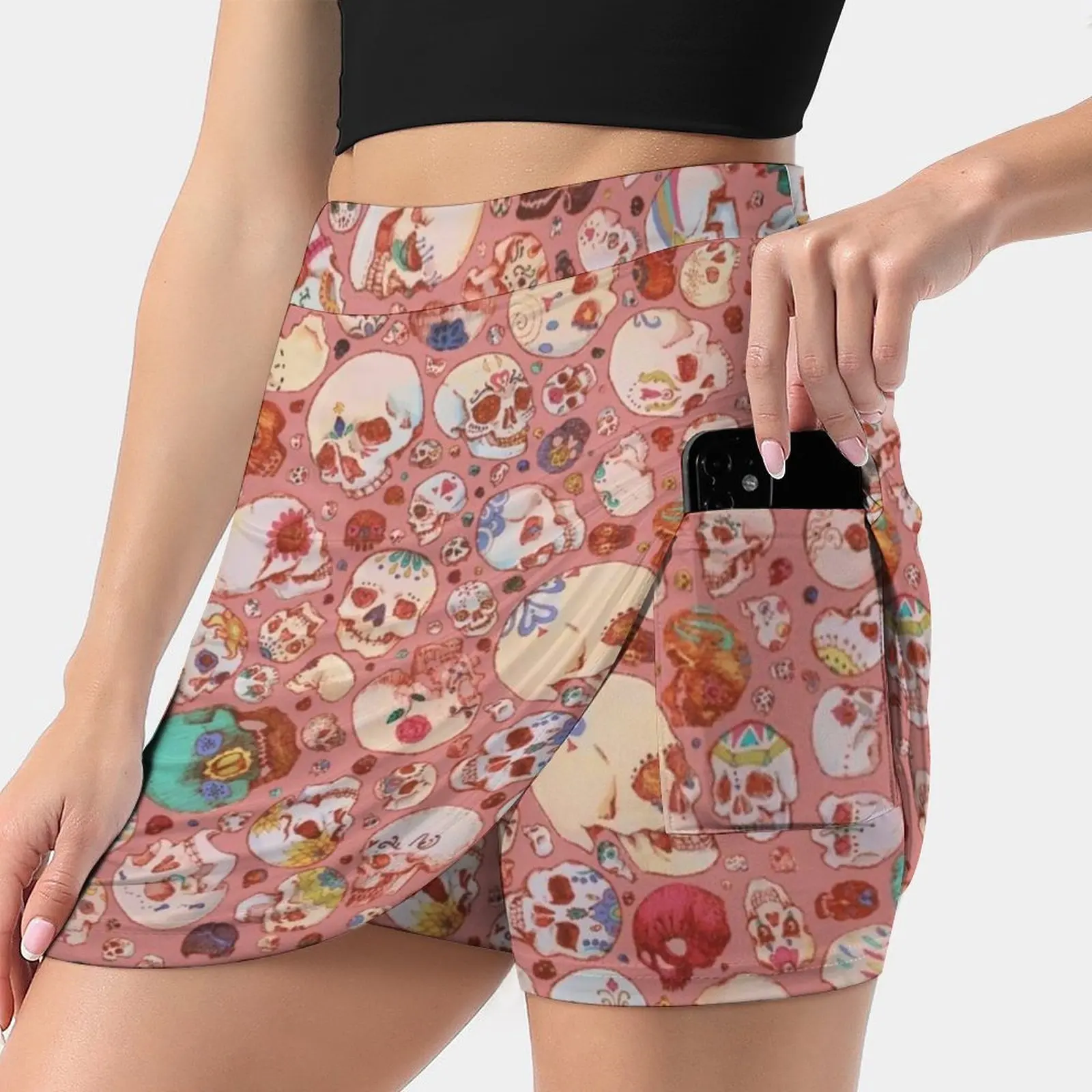 Skull Doodles Women's skirt With Hide Pocket Tennis Skirt Golf Skirts Badminton Skirts Running skirts Bones Festive Sugar
Skull Doodles Women's skirt With Hide Pocket Tennis Skirt Golf Skirts Badminton Skirts Running skirts Bones Festive Sugar