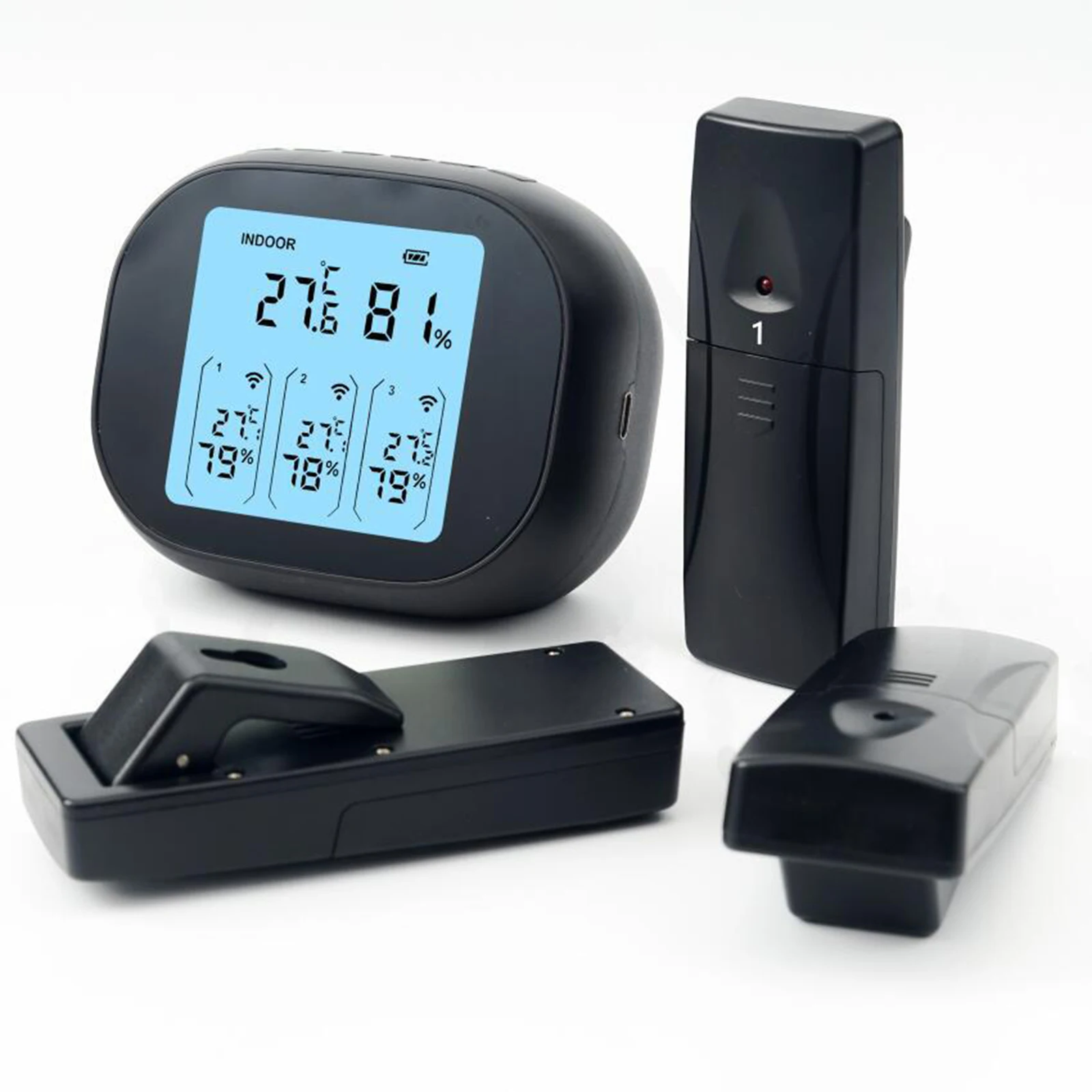 Wireless SensorThermometer with Large Digital LCD Screen Indoor/Outdoor 3 Levels Light Brightness 100 Meter Transmission range
Wireless SensorThermometer with Large Digital LCD Screen Indoor/Outdoor 3 Levels Light Brightness 100 Meter Transmission range