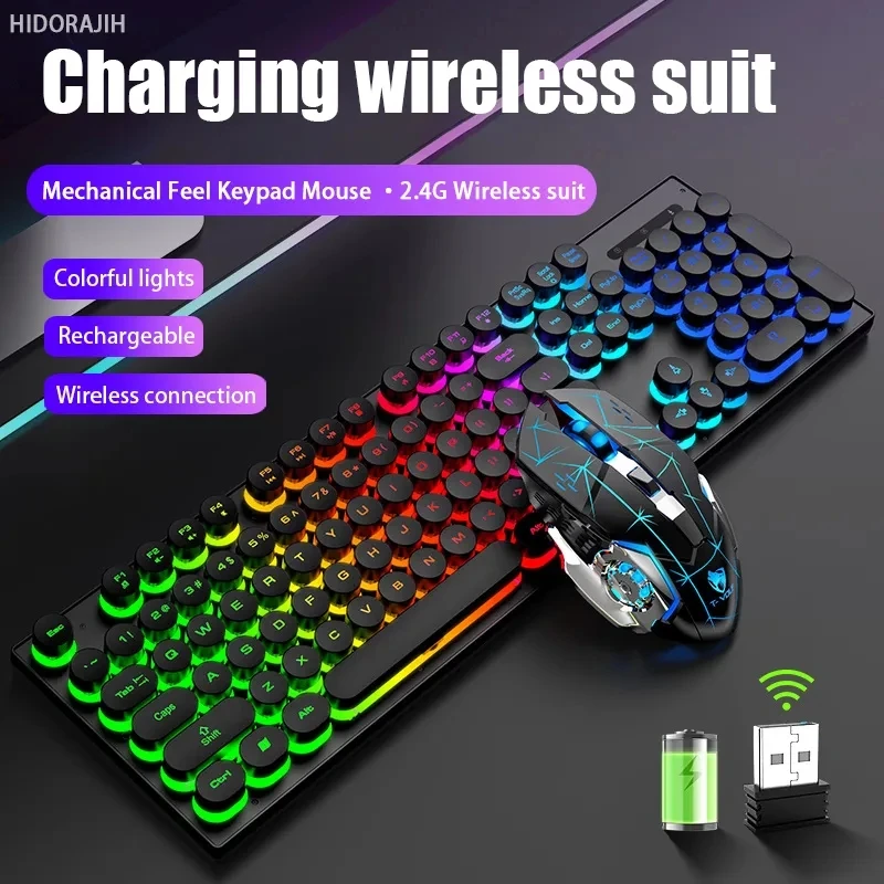 TF380 punk Raton inalambrico 2.4g rechargeable Keyboard and Mouse Set Wireless USB Game Glow Wireless Keyboard and Mouse Set
TF380 punk Raton inalambrico 2.4g rechargeable Keyboard and Mouse Set Wireless USB Game Glow Wireless Keyboard and Mouse Set