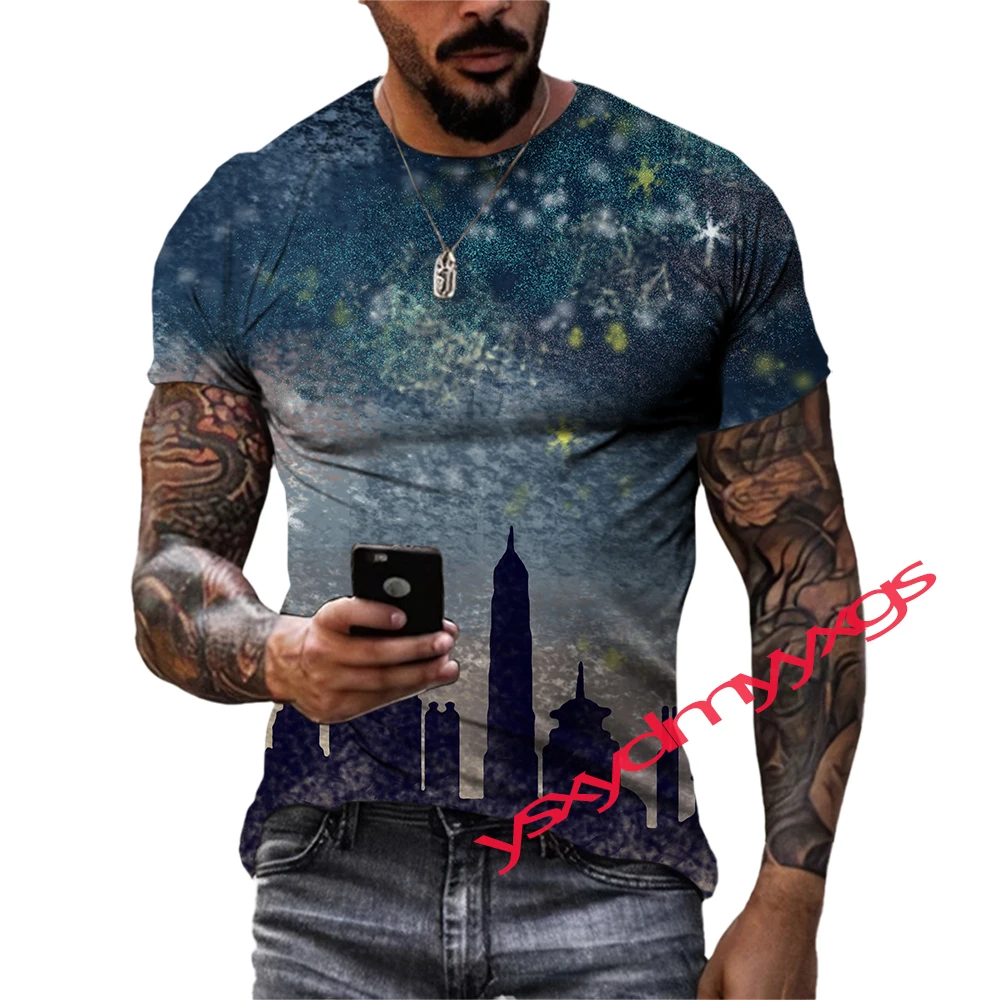 Summer Leisure City Light Pattern Men's T-shirt Hip Hop 3D Print Personality Funny Tees Round Neck Short Sleeve Tops
Summer Leisure City Light Pattern Men's T-shirt Hip Hop 3D Print Personality Funny Tees Round Neck Short Sleeve Tops