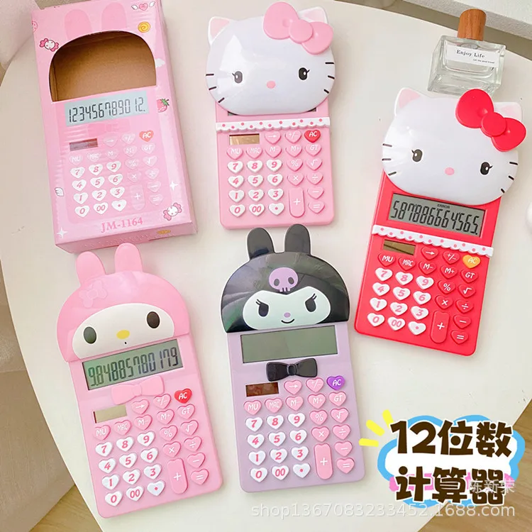 Cartoon Sanrio Hello Kitty Calculator Anime Kuromi My Melody Large Cute 12 Digit Calculator Solar Charging Calculator Stationery
Cartoon Sanrio Hello Kitty Calculator Anime Kuromi My Melody Large Cute 12 Digit Calculator Solar Charging Calculator Stationery