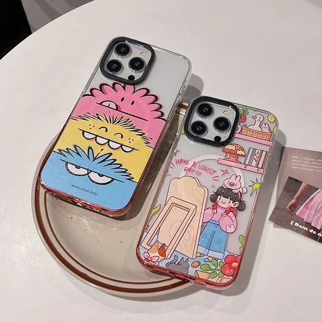 Girl Cartoon Monster Pink Gradient Transparent Border iPhone 13 14 15 Pro Max Case with MagSafe
Girl Cartoon Monster Pink Gradient Transparent Border iPhone 13 14 15 Pro Max Case with MagSafe