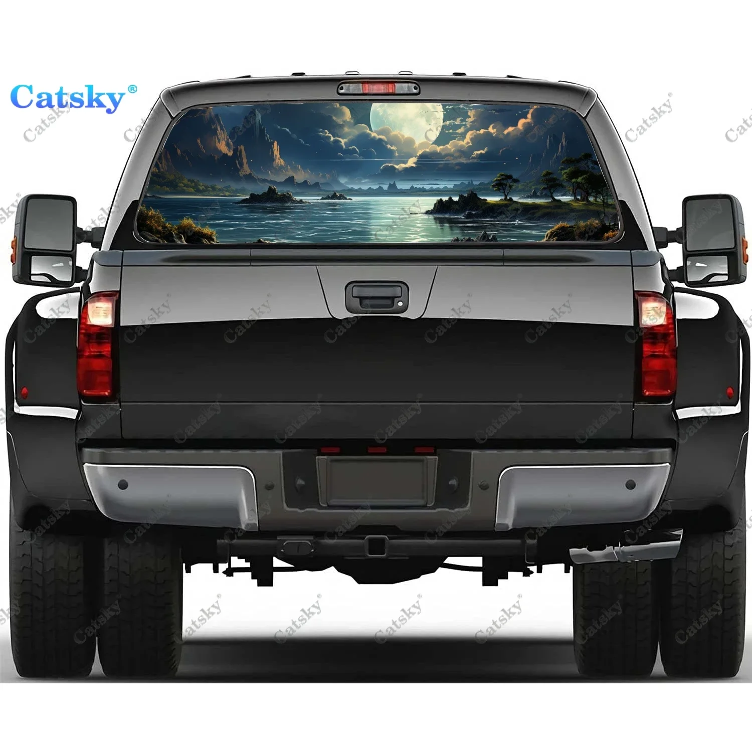 Night Sky with Full Moon Rear Window Decal Fit Pickup,Truck,Car Universal See Through Perforated Back Windows Vinyl Sticker
Night Sky with Full Moon Rear Window Decal Fit Pickup,Truck,Car Universal See Through Perforated Back Windows Vinyl Sticker