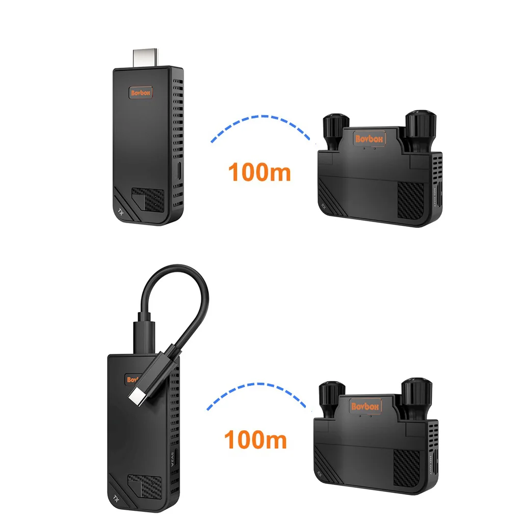 330ft 100m Type C Wireless Transmitter and Receiver HD 1080P HDMI Extender Display Adapter Audio Video Streaming PC Phone To TV
330ft 100m Type C Wireless Transmitter and Receiver HD 1080P HDMI Extender Display Adapter Audio Video Streaming PC Phone To TV