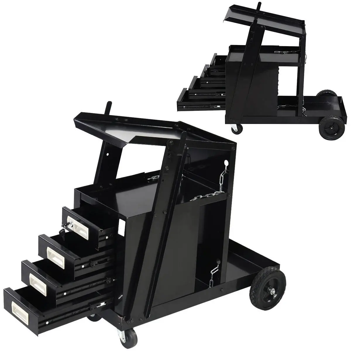 Black Iron 3 The Drawer Welder Rolling Welding with Wheels and Tank Storage for Welder and Plasma Cutter
Black Iron 3 The Drawer Welder Rolling Welding with Wheels and Tank Storage for Welder and Plasma Cutter