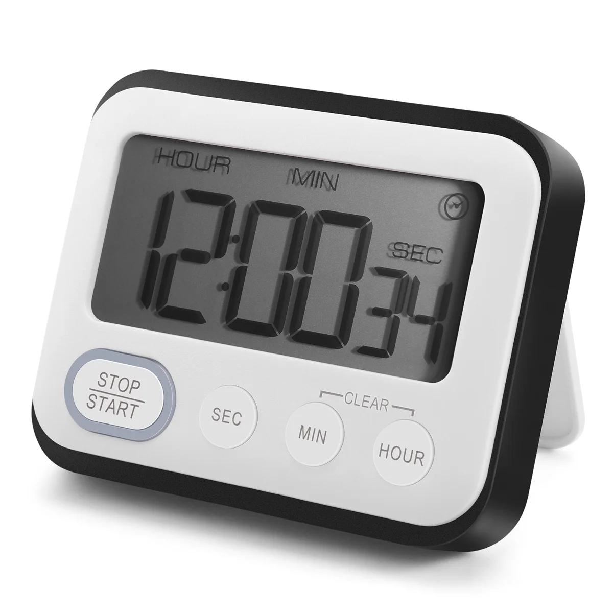

Digital Kitchen Countdown Timer: Teachers Classroom Counter Large LCD Loud Magnetic Clip Kids Simple Clock Mini Small Stopwatch