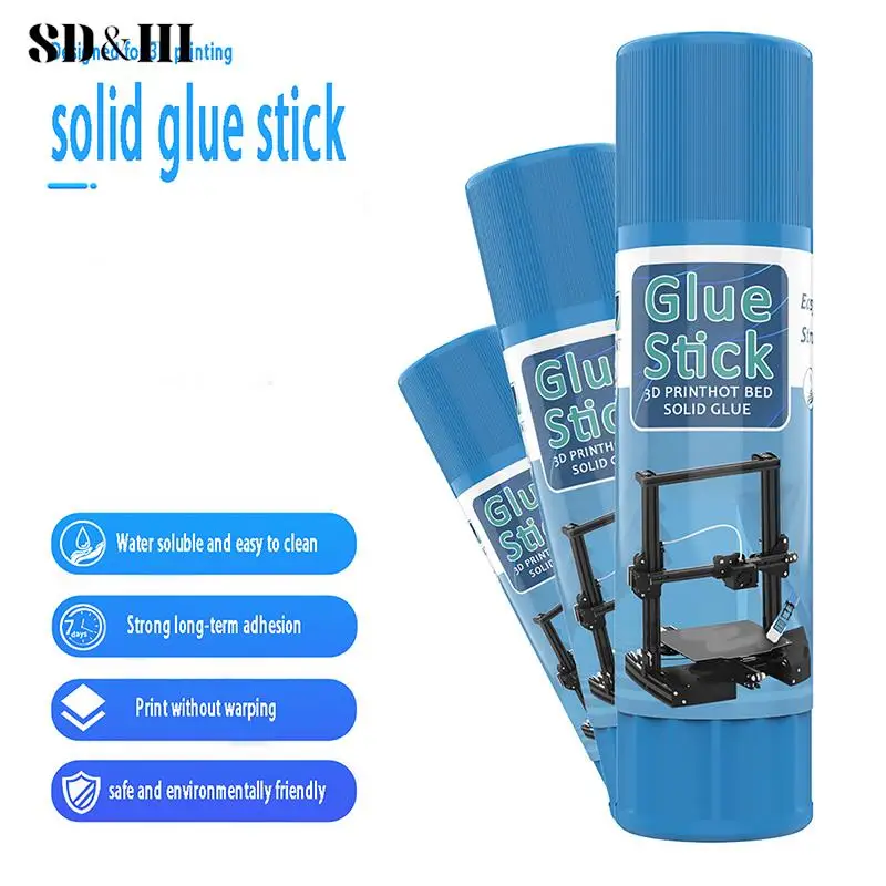 

1Pc Non-toxic 3D Printer Glue Sticks Adhesive PVP Solid Glue Sticks Washable For Hot Bed Platform Glass Plate Easy Removing New