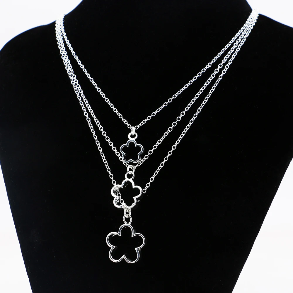 Elegant 100% 925 Sterling Silver Plum Flower Pendant Necklace Women Multi-Tiered Tassel Choker Solid Silver Charm Jewelry Gift
Elegant 100% 925 Sterling Silver Plum Flower Pendant Necklace Women Multi-Tiered Tassel Choker Solid Silver Charm Jewelry Gift