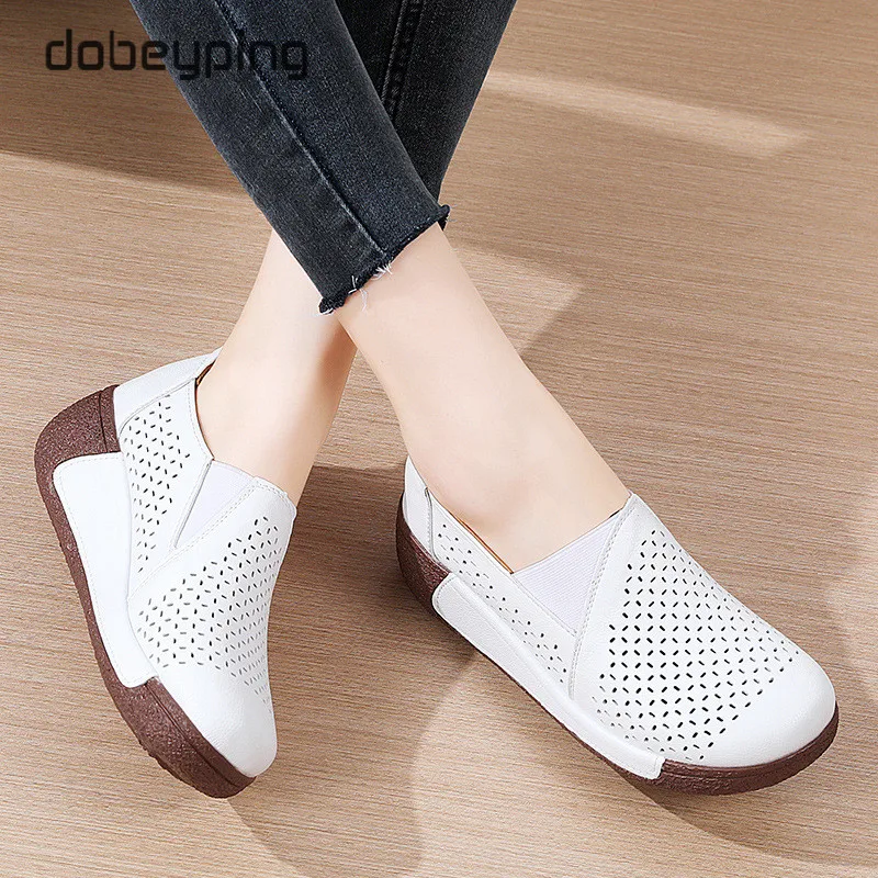 Summer Breathable Women's Shoes Flat Platform Ladies Loafers Leather Wedge Female Sneakers Moccasins Slip On Casual Shoe Women
Summer Breathable Women's Shoes Flat Platform Ladies Loafers Leather Wedge Female Sneakers Moccasins Slip On Casual Shoe Women