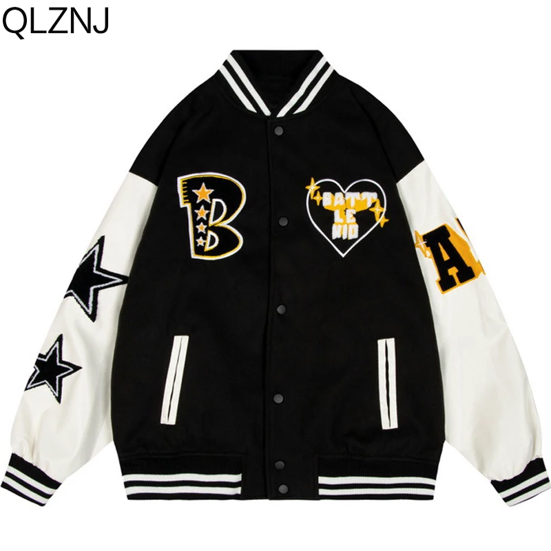 2023 New Varsity Bomber Jackets Men Embroidery Pilot Baseball Coats Hip Hop Streetwear Women Harajuku Loose Jacket Y2k Unisex
2023 New Varsity Bomber Jackets Men Embroidery Pilot Baseball Coats Hip Hop Streetwear Women Harajuku Loose Jacket Y2k Unisex
