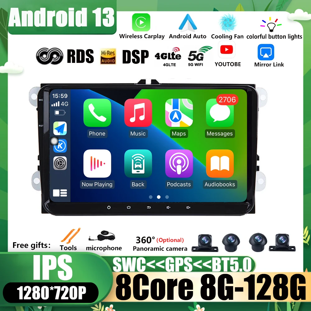Автомобильный мультимедийный плеер, Магнитола на Android 13, с GPS, Bluetooth, для Volkswagen Golf, Polo, skoda, Октавия Рапид Tiguan, Passat, Amarok
Автомобильный мультимедийный плеер, Магнитола на Android 13, с GPS, Bluetooth, для Volkswagen Golf, Polo, skoda, Октавия Рапид Tiguan, Passat, Amarok