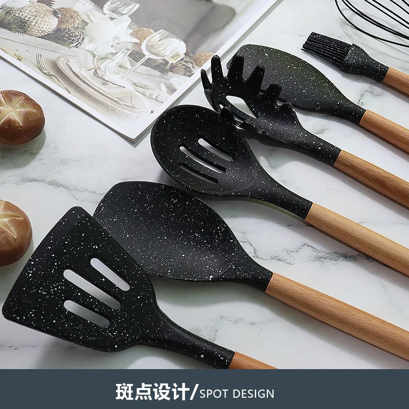 Star Shape Wood Handle Heat-resistant Silicone Cookware Set 12-Piece Non-stick Pan Cooking Utensils Baking Tools And Storage Box
Star Shape Wood Handle Heat-resistant Silicone Cookware Set 12-Piece Non-stick Pan Cooking Utensils Baking Tools And Storage Box