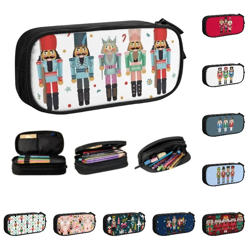Nutcracker Party Pencil Case for Girls Boys Large Capacity Christmas Nutcrackers Toy Soldier Pencil Box School Accessories
Nutcracker Party Pencil Case for Girls Boys Large Capacity Christmas Nutcrackers Toy Soldier Pencil Box School Accessories