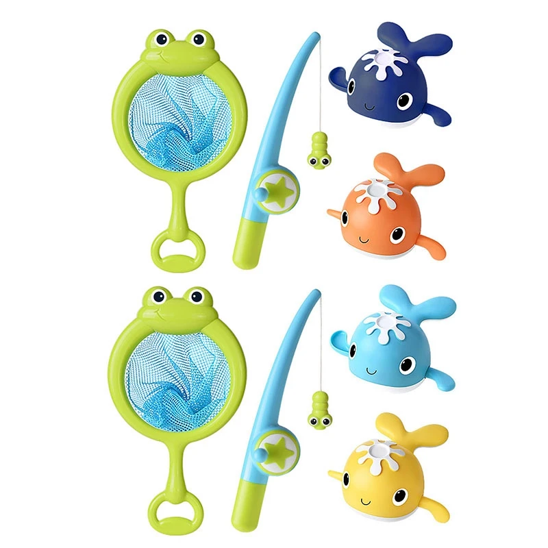 Bath Toys Magnetic Fishing Games Wind-Up Swimming Whales Water Table Pool Bath Fun Time Bathtub Tub Toy For Toddler
Bath Toys Magnetic Fishing Games Wind-Up Swimming Whales Water Table Pool Bath Fun Time Bathtub Tub Toy For Toddler