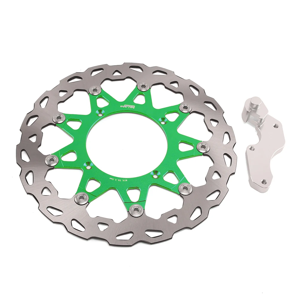 

320MM Floating Front Brake Disc Rotor Bracket For KAWASAKI KX125 KX250 KXF250 KX250F KXF450 KX450F KLX450R KXF 250 450 Dirt Bike