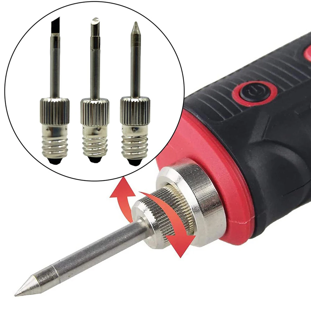 E10 Interface Soldering Iron Tips Steel Welding Tips USB Soldering Tip Set B C K Type For Welding Spot Wire Wire Tinning
E10 Interface Soldering Iron Tips Steel Welding Tips USB Soldering Tip Set B C K Type For Welding Spot Wire Wire Tinning