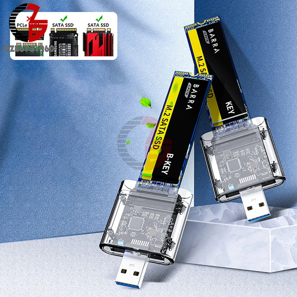 M2 SSD Case Mobile Disk Card Adapter M.2 To USB 3.0 5Gbps Transparent Hard Drive Enclosure Hard Disk Box for 2242 2260 2280
M2 SSD Case Mobile Disk Card Adapter M.2 To USB 3.0 5Gbps Transparent Hard Drive Enclosure Hard Disk Box for 2242 2260 2280