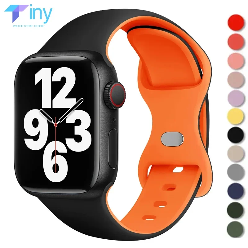 Silicone Strap for Apple Watch Ultra 2 Band 49mm 44mm 45mm 41mm 40mm 38 42mm Watchband For IWatch Series 9 8 7 6 5 4 SE Bracelet
Silicone Strap for Apple Watch Ultra 2 Band 49mm 44mm 45mm 41mm 40mm 38 42mm Watchband For IWatch Series 9 8 7 6 5 4 SE Bracelet