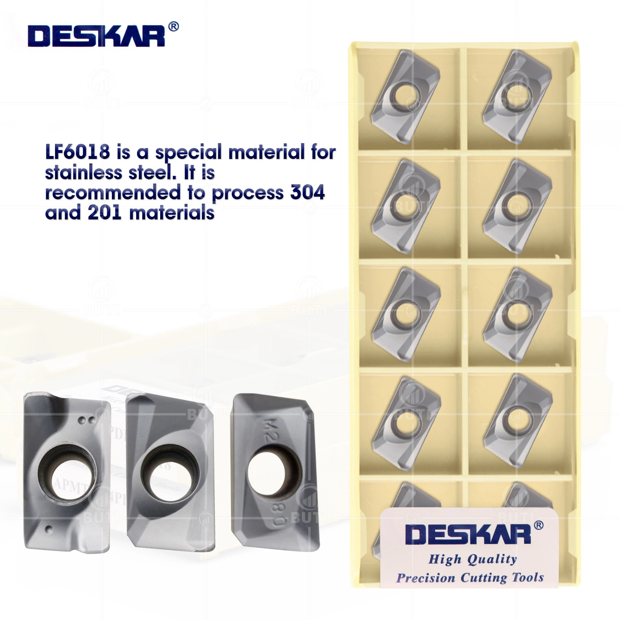 DESKAR 100% Original APMT1135PDER-H2 APMT1604PDER-M2 H2 XM LF6018 CNC Lathe Cutter Cutting Carbide Inserts Milling Turning Tools
DESKAR 100% Original APMT1135PDER-H2 APMT1604PDER-M2 H2 XM LF6018 CNC Lathe Cutter Cutting Carbide Inserts Milling Turning Tools