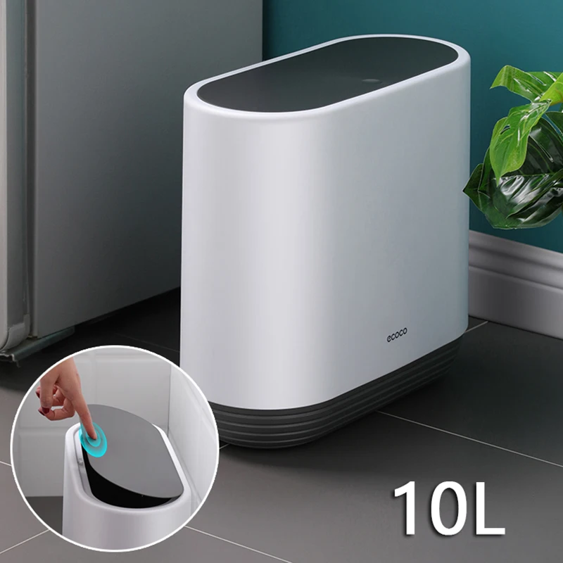 Automatic Trash Can 10L Large Capacity For Kitchen Bathroom Living Room Waterproof Rubbish Bin With Lid Pressing Type Trash Can
Automatic Trash Can 10L Large Capacity For Kitchen Bathroom Living Room Waterproof Rubbish Bin With Lid Pressing Type Trash Can