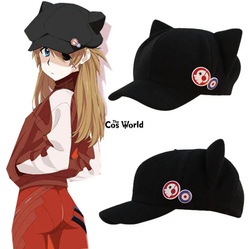 EVA Shikinami Asuka Rangure Cat Ear Polar Fleece Hat Peak Baseball Cap Anime Cosplay Accessories
EVA Shikinami Asuka Rangure Cat Ear Polar Fleece Hat Peak Baseball Cap Anime Cosplay Accessories