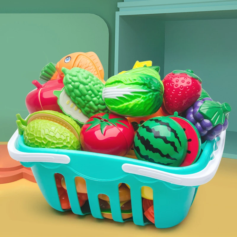 

Игрушка для резки фруктов Chechelle девочка имитация овощей корзина для торта детский игровой домик набор игрушек для кухни