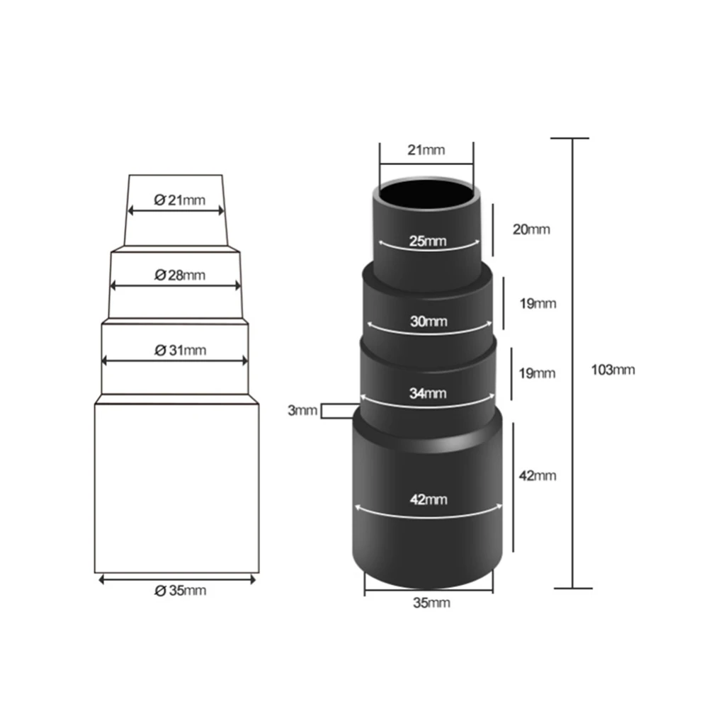 

Universal Vacuum Cleaner Hose Adapter 4 Layer Adaptor Connecto For Karcher NT 361 Shop Vac Hose Converter Accessories