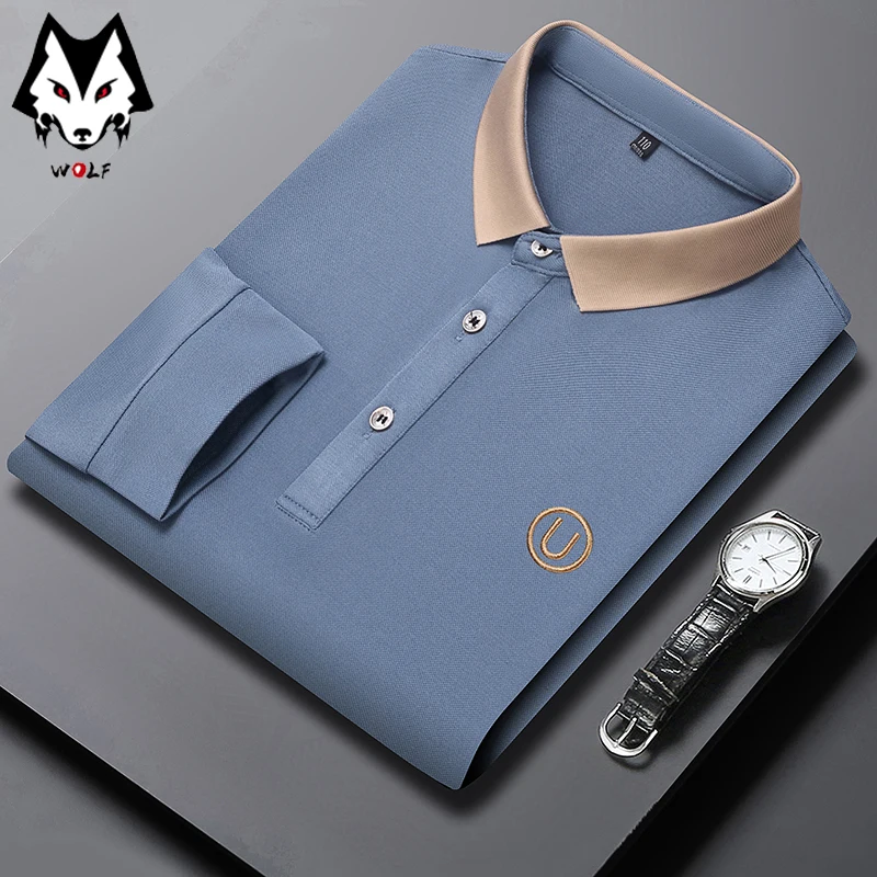 Spring and Autumn Long Sleeve Polo Shirt Fashion Stripe Men's Polo Neck Top Pure Cotton Daily Long Sleeve Polo Shirt
Spring and Autumn Long Sleeve Polo Shirt Fashion Stripe Men's Polo Neck Top Pure Cotton Daily Long Sleeve Polo Shirt