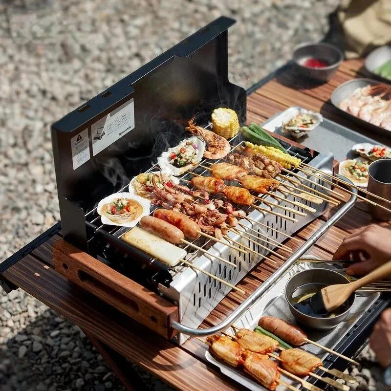 

Naturehike 4-8 Person Family Garden Grill Stove Picnic Grill Folding Portable Charcoal Grills Outdoor Kitchen Barbecue Grills