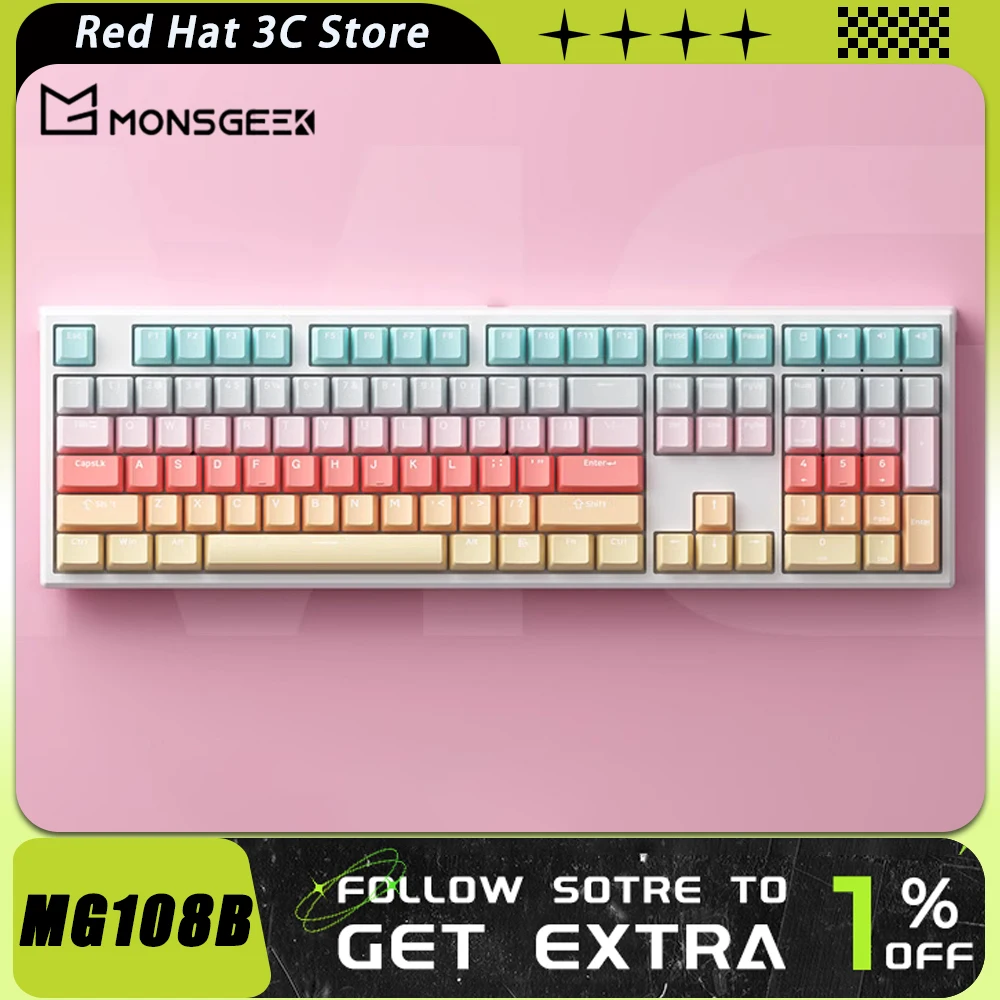 Monsgeek Mg108b Mechanical Keyboard Bluetooth Wirelestri Mode Gaming Keyboard 108 Keys Dynamic Rgb Hotswap Pc Gamer Man Gifts
Monsgeek Mg108b Mechanical Keyboard Bluetooth Wirelestri Mode Gaming Keyboard 108 Keys Dynamic Rgb Hotswap Pc Gamer Man Gifts