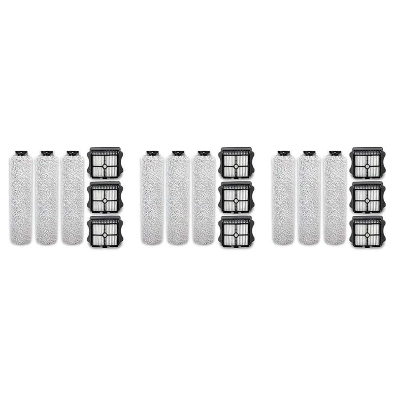 9X Replacement Roller Brush And Filter Kit Compatible For Tineco Floor One S3 And Ifloor 3 Cordless Wet Dry Vacuum
9X Replacement Roller Brush And Filter Kit Compatible For Tineco Floor One S3 And Ifloor 3 Cordless Wet Dry Vacuum