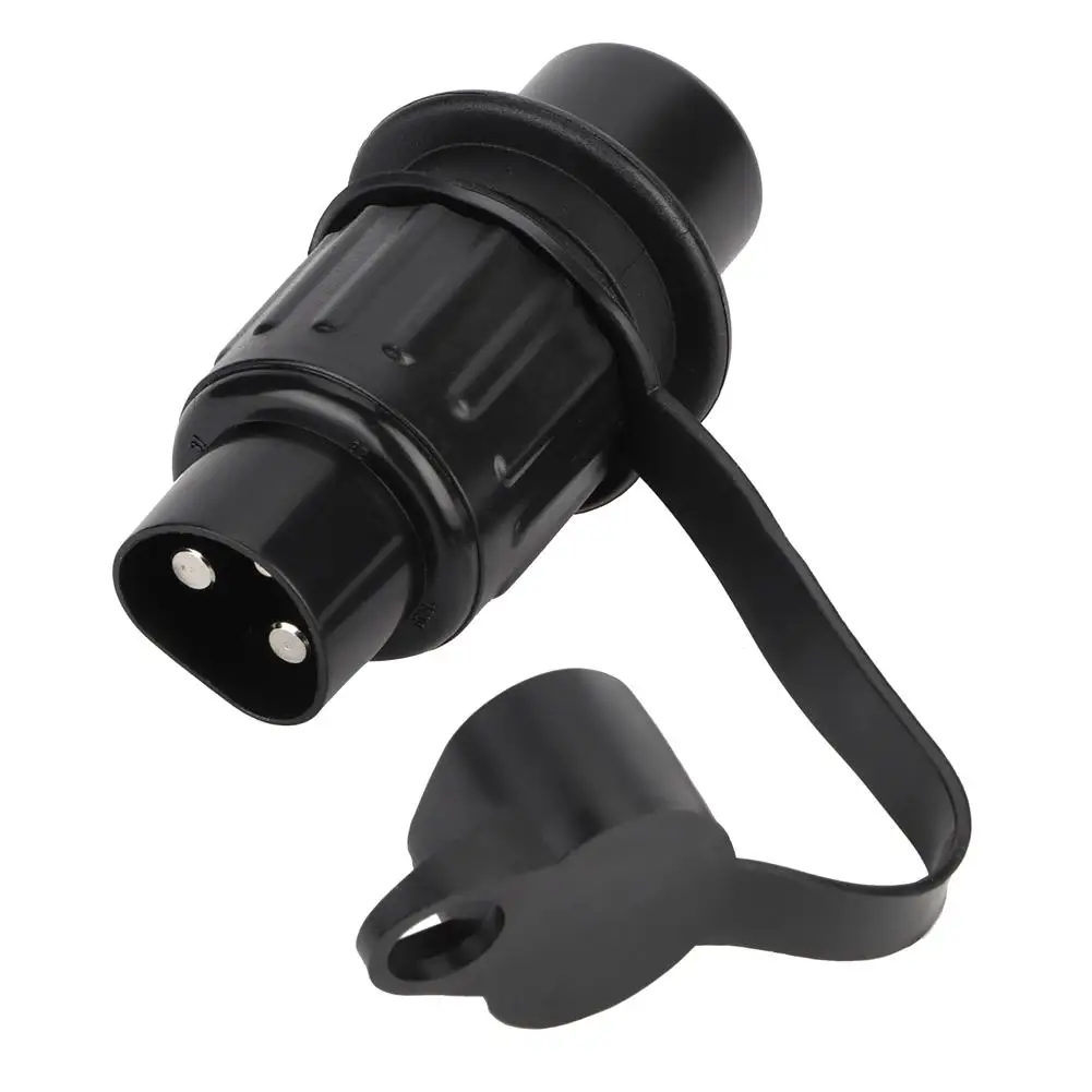 

Black Plastic 3 Pin Trailer Plug Adapter for Car Auto Accessories