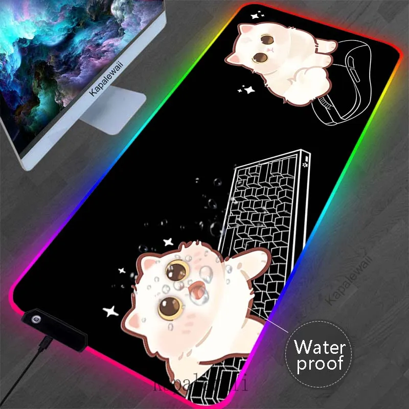RGB Cat Large Mouse Pad LED XXL 100x50cm Speed Teclado e Mouse Gamer Mat Keyboard Pads Natural Rubber Waterproof Desk Mice Pad
RGB Cat Large Mouse Pad LED XXL 100x50cm Speed Teclado e Mouse Gamer Mat Keyboard Pads Natural Rubber Waterproof Desk Mice Pad