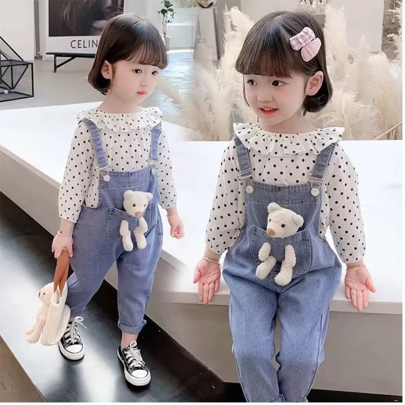 Infant Clothes Outfits 2023 Spring Baby Girls Clothing Sets Kids Coats Dot Shirt Top Jeans 2 Pcs Suits Children Princess Costume
Infant Clothes Outfits 2023 Spring Baby Girls Clothing Sets Kids Coats Dot Shirt Top Jeans 2 Pcs Suits Children Princess Costume