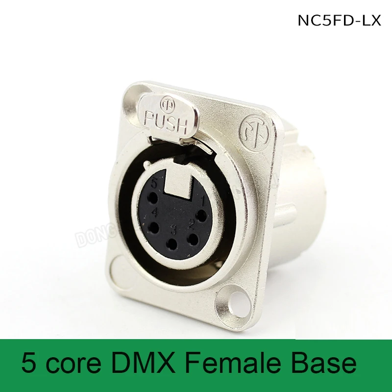 NC5FD-LX 5P XLR Male/Female Socket Adapter Solder Cup Nickel Plated Shell Silver Plated Contacts DIY Audio Amplifier Connector
NC5FD-LX 5P XLR Male/Female Socket Adapter Solder Cup Nickel Plated Shell Silver Plated Contacts DIY Audio Amplifier Connector