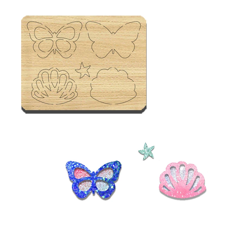 BY53 Wooden Cutting Mold For Double-layer Hand Toy Butterfly And Shell, Suitable For Most Machines
BY53 Wooden Cutting Mold For Double-layer Hand Toy Butterfly And Shell, Suitable For Most Machines